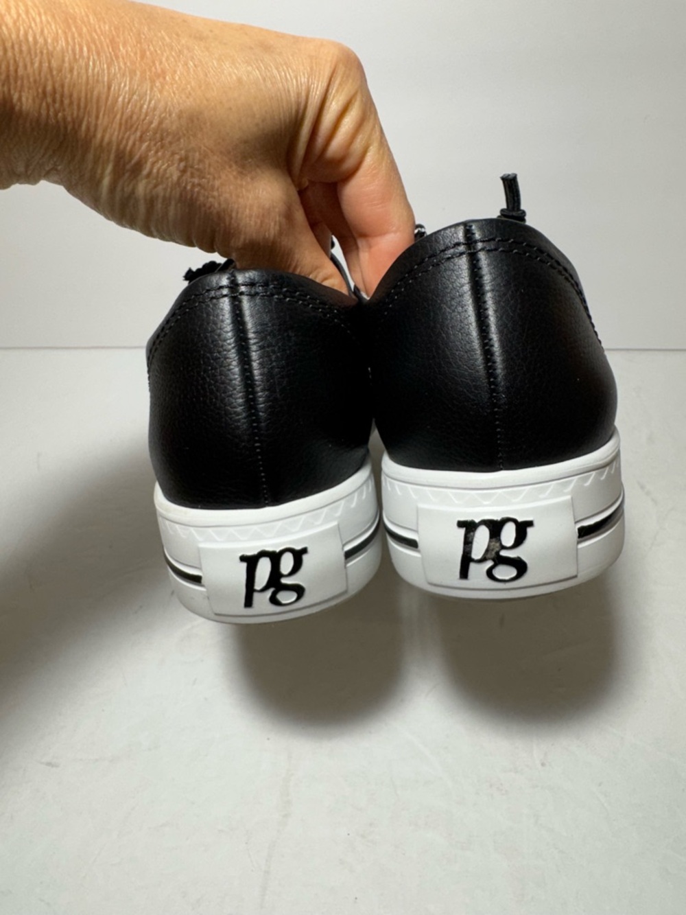 Paul green Hadley Platform Black Leather Sneaker size 6US / 3.5UK $378 - Picture 9 of 15